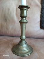 Koperen kandelaar zandgegoten en gesmoord, 20 cm hg, Ophalen of Verzenden, Koper of Brons