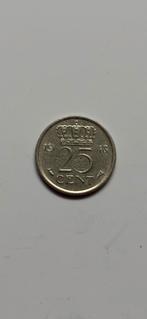 25 Cent 1948 Wilhelmina, Zilver, 25 cent, Ophalen of Verzenden, Koningin Wilhelmina