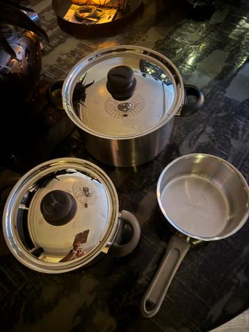 BK driedelige pannenset beschikbaar voor biedingen