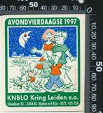 Sticker: Avondvierdaagse 1997 - KNBLO Kring Leiden, Ophalen of Verzenden