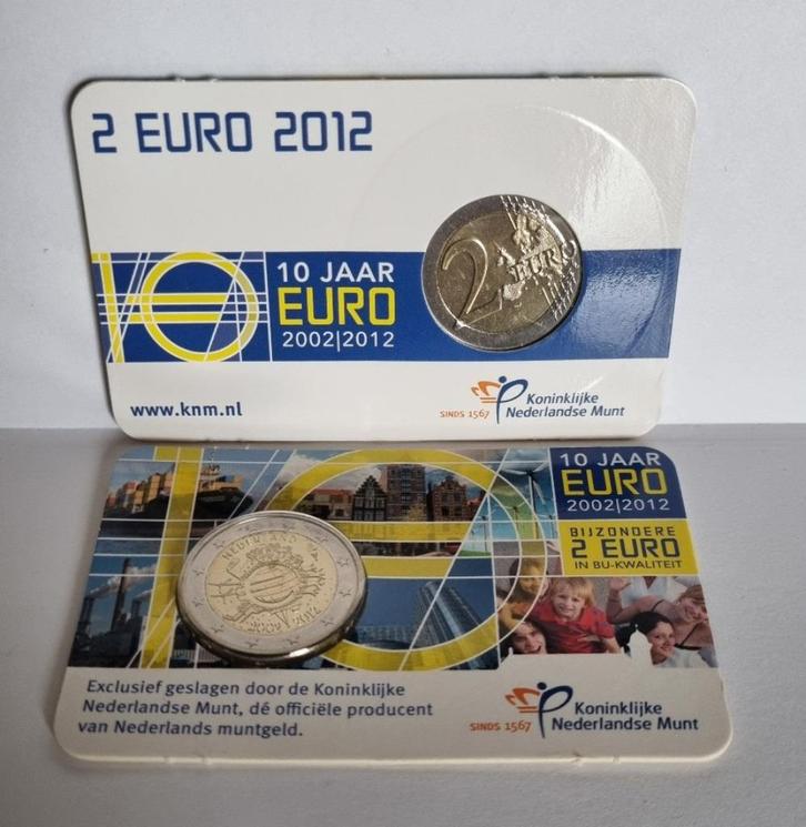 2 Euro Coincard 2012 - 10 jaar Euro - BU, Postzegels en Munten, Munten | Nederland, Euro's, Koningin Beatrix, Ophalen of Verzenden