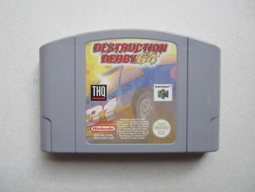 Destruction Derby N64 Nintendo 64, Spelcomputers en Games, Games | Nintendo 64, Racen en Vliegen, 1 speler, Vanaf 3 jaar, Ophalen of Verzenden