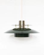 vintage groene lamp hanglamp Deens design retro, Huis en Inrichting, Lampen | Hanglampen, Onbekend, Ophalen of Verzenden, Zo goed als nieuw