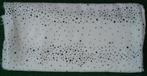Witte lap stof met zwarte spikkeltjes, Hobby en Vrije tijd, Stoffen en Lappen, Overige kleuren, 120 cm of meer, Nieuw, Ophalen of Verzenden