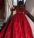 Bordeaux henna jurk/kina elbisesi, Kleding | Dames, Trouwkleding en Trouwaccessoires, Ophalen, Zo goed als nieuw, Rood, Trouwjurk