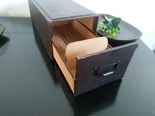 Authentieke jaren twintig kaartenbak - vintage, Diversen, Bureau-accessoires, Gebruikt, Ophalen of Verzenden