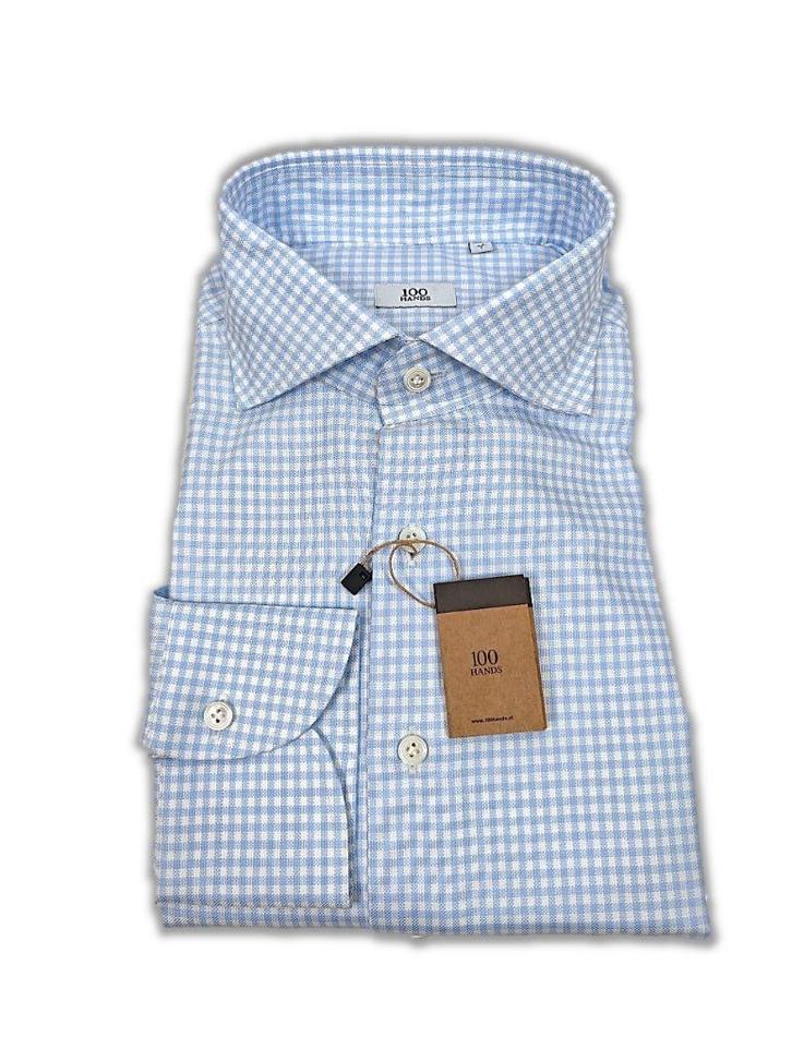 100 Hands Overhemd maat 44, Kleding | Heren, Overhemden, Nieuw, Halswijdte 43/44 (XL), Blauw, Ophalen of Verzenden