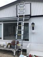 Telescopische ladder 3,80 mt, Doe-het-zelf en Verbouw, Ladders en Trappen, Ophalen, Zo goed als nieuw
