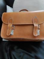 Leren schooltas, Sieraden, Tassen en Uiterlijk, Tassen | Schooltassen, 30 tot 40 cm, Bruin, Aktetas of Boekentas, Nieuw