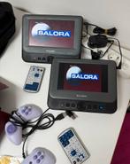 Salora 2 dvd spelers incl extra jvc koptelefoons DVP7748DUO, Dvd-speler, Gebruikt, JVC, Draagbaar