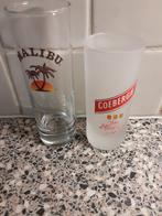 2 glazen. Malibu en  Coebergh., Huis en Inrichting, Keuken | Servies, Glas of Glazen, Ophalen of Verzenden, Overige stijlen, Glas