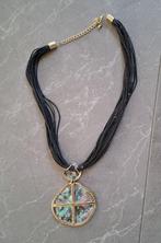 Korte ketting, Ophalen of Verzenden, Gebruikt, Zwart, Overige materialen