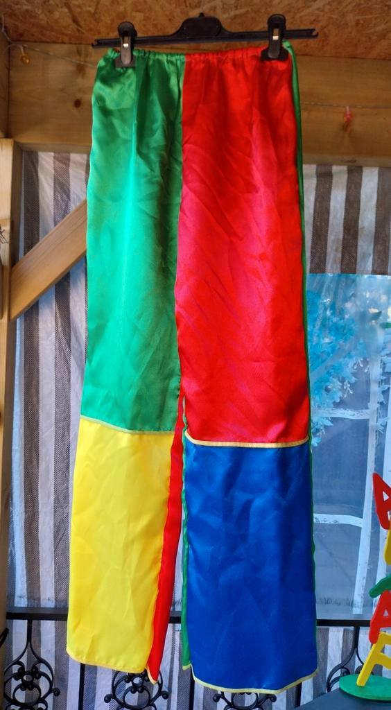 Kleurrijke broek maat 38, Kleding | Heren, Carnavalskleding en Feestkleding, Nieuw, Overige maten, Ophalen of Verzenden