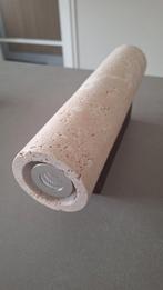 Stijlvolle Wandlamp van Travertin, Huis en Inrichting, Lampen | Wandlampen, Ophalen of Verzenden, Nieuw, Hout, Modern