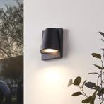 Qazqa zwarte buitenlamp Femke met sensor *Nieuw*, Licht-donker-sensor, Minder dan 50 watt, Wandlamp, Nieuw