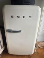 SMEG koelkast creme, Witgoed en Apparatuur, Koelkasten en IJskasten, 200 liter of meer, Zo goed als nieuw, 45 tot 60 cm, Met vriesvak