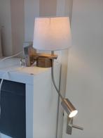 Witte muur schemerlamp met een leeslamp, Ophalen, Gebruikt, Minder dan 50 cm