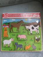 Nieuwe Houten Dierenpuzzel, 2 tot 4 jaar, Nieuw, Ophalen of Verzenden, Van hout