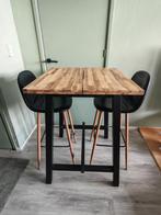 Ikea Skogsta Bartafel met 2 Stoelen, Ophalen of Verzenden, Gebruikt, Inclusief barstoelen