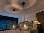 2 hanglampen zwart, Huis en Inrichting, Lampen | Plafondlampen, Ophalen, Zo goed als nieuw