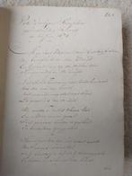 Handgeschreven boek. Raadselachtig. 1850-1947 ???, Antiek en Kunst, Ophalen of Verzenden