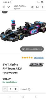 Lego f1 auto BWT, Ophalen of Verzenden, Zo goed als nieuw, Complete set, Lego