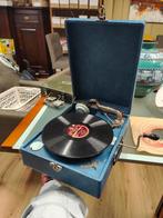 antieke PLATENSPELER met zwengel / goed werkend - WD014, Gebruikt, X, Platenspeler, Woord en Daad