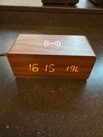 Imoon digitale wekker hout, Witgoed en Apparatuur, Wekkers, Ophalen of Verzenden, Zo goed als nieuw, Digitaal