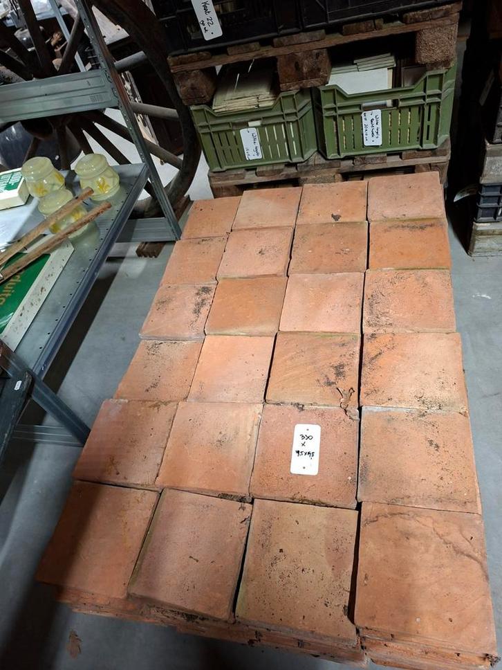 Oude gebruikte estrikken/vloertegels - diverse partijen, Doe-het-zelf en Verbouw, Tegels, Gebruikt, Vloertegels, Overige materialen