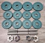 Dumbells 2x10kg Totaal 20kg gietijzer 30mm, Ophalen, Zo goed als nieuw, Benen