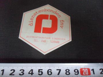 sticker logo dienstenbond fnv distriktskantoor ehv  beschikbaar voor biedingen