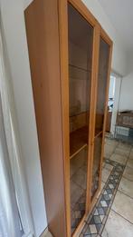 Servieskast / boekenkast met vitrine deuren, Huis en Inrichting, Kasten | Vitrinekasten, Ophalen, Glas, 50 tot 100 cm, 150 tot 200 cm