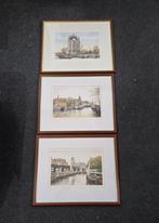 3 kleurenetsen A. Wieringa Rotterdam, Antiek en Kunst, Ophalen