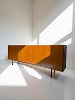 Teak mid century sideboard 250cm dressoir design, Met deur(en), Verzenden, Zo goed als nieuw, 200 cm of meer