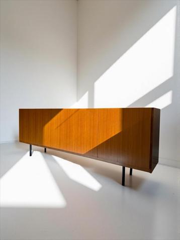 Teak mid century sideboard 250cm dressoir design beschikbaar voor biedingen