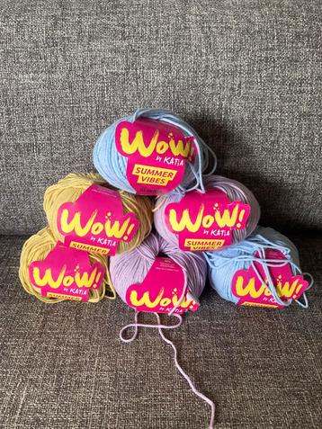 Pakket van 6 Bollen WOW van Katia beschikbaar voor biedingen