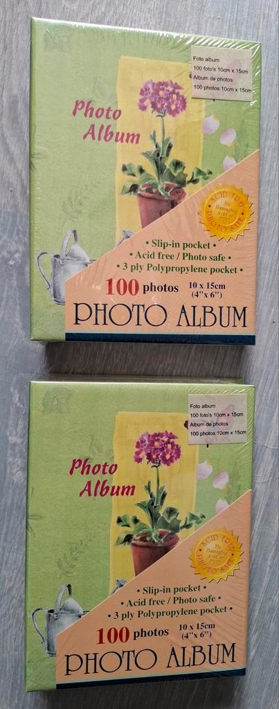 2 Nieuwe Fotoalbum 100 Foto's 10x15cm - Zuurvrij, Audio, Tv en Foto, Fotoalbums en Accessoires, Nieuw, Fotoalbum, Ophalen of Verzenden