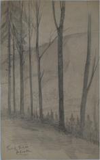 Paul van der Ven potloodtekening "Friburg", 1921, Antiek en Kunst, Ophalen