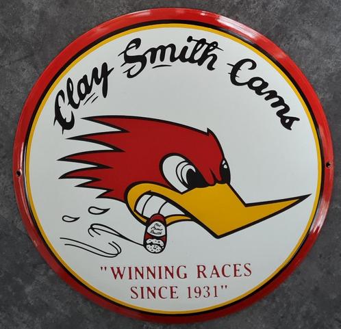 Clay Smith cams emaillen USA reclame bord mancave garage, Verzamelen, Merken en Reclamevoorwerpen, Zo goed als nieuw, Reclamebord