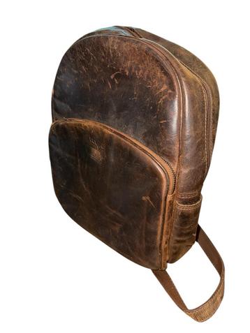 Vintage Hunter leren rugtas beschikbaar voor biedingen