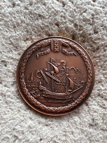Amsterdam 700 Jaar Stad Bronzen Penning beschikbaar voor biedingen