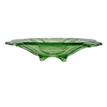 Groene Art Deco Walther & Sohne fruitschaal beschikbaar voor biedingen