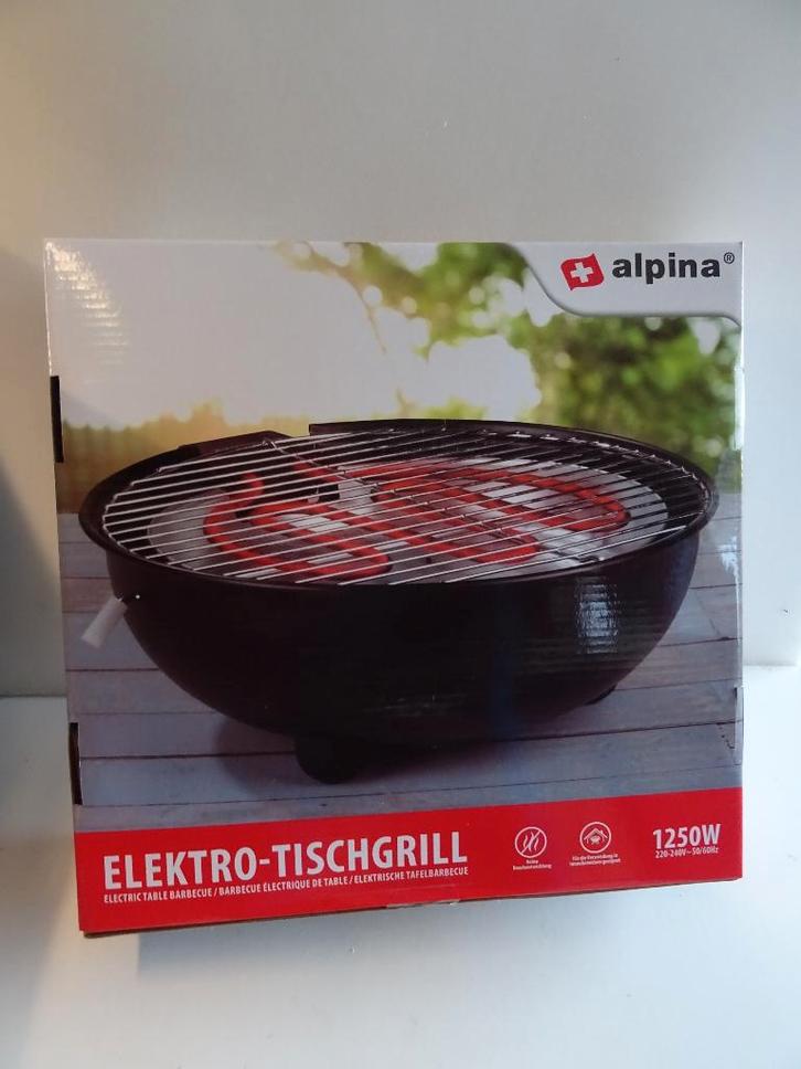 Alpina Elektrische tafel barbecue, bbq / grill / tafelgrill, Huis en Inrichting, Keuken | Keukenbenodigdheden, Nieuw, Ophalen of Verzenden
