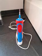 kinder tandenborstel elektrisch oral b rood blauw oplader, Ophalen of Verzenden, Zo goed als nieuw, Tandenborstel
