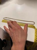 Oud zilveren ketting met vervaagd dun laagje verguld, Ophalen of Verzenden, Gebruikt, Zilver, Zilver