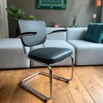 Gispen Vintage Buisframe Fauteuil, Huis en Inrichting, Fauteuils, Ophalen, Kunststof, Gebruikt, Minder dan 75 cm