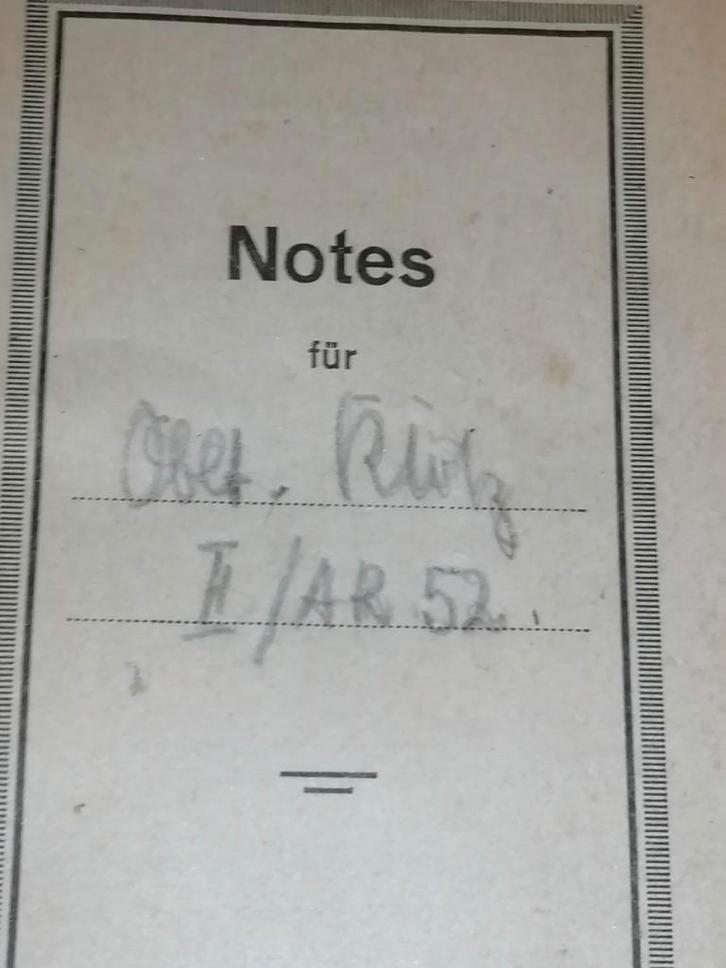 Duits Artillerie soldaat notitie boekje 1943, Verzamelen, Militaria | Tweede Wereldoorlog, Landmacht, Boek of Tijdschrift, Duitsland