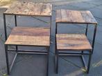 Set bijzettafeltjes 4 stuks, Minder dan 55 cm, Vierkant, Zo goed als nieuw, Ophalen