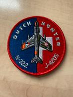 Dutch Hawker Hunter patch  badge rnlaf vaste prijs €5,-, Verzamelen, Luchtvaart en Vliegtuigspotten, Verzenden, Nieuw, Patch, Badge of Embleem