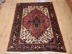 Vintage handgeknoopt perzisch tapijt heriz 199x155